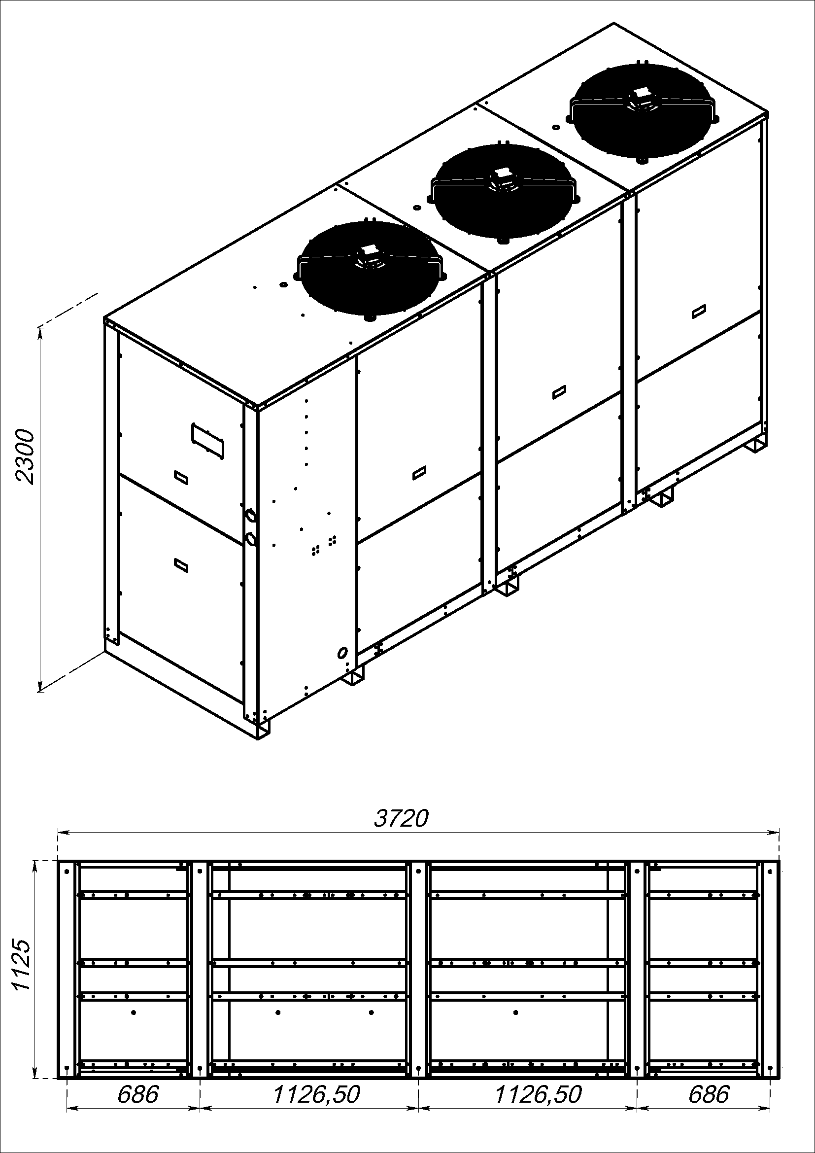 Моноблочный чиллер ZMA3096   